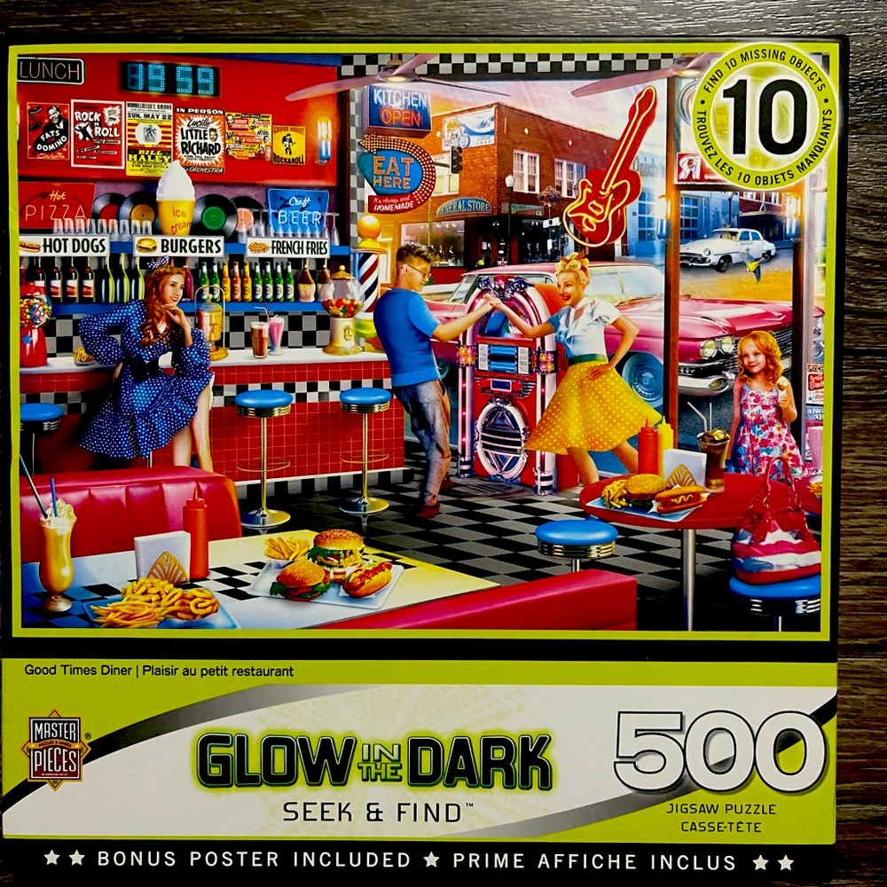 Master Pieces Good Time Diner 500 piece puzzle 🧩